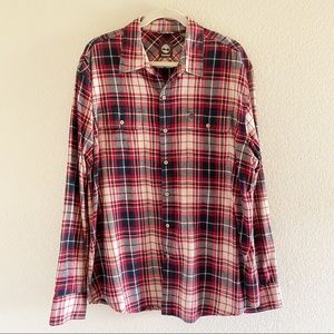 Men's Timberland Flannel Shirt Size XL Cotton